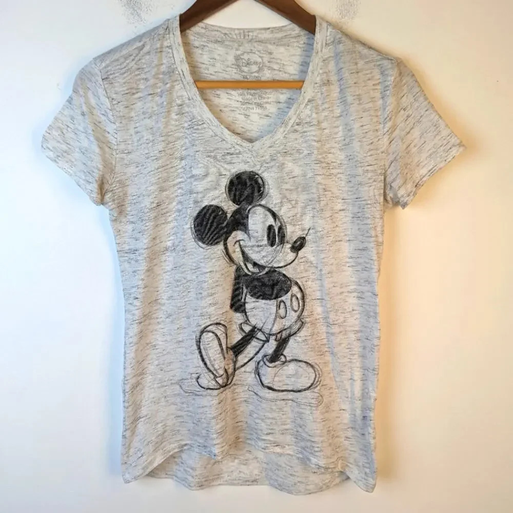 Mickey Mouse Sketch Drawing Tee Shirt - Small